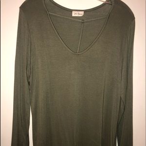 Army green long sleeve shirt